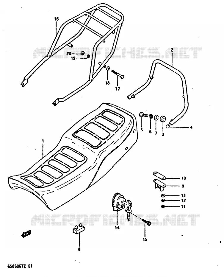 SEAT Suzuki MOTO 650 GS 1982  GS650GTZ(X/Z)