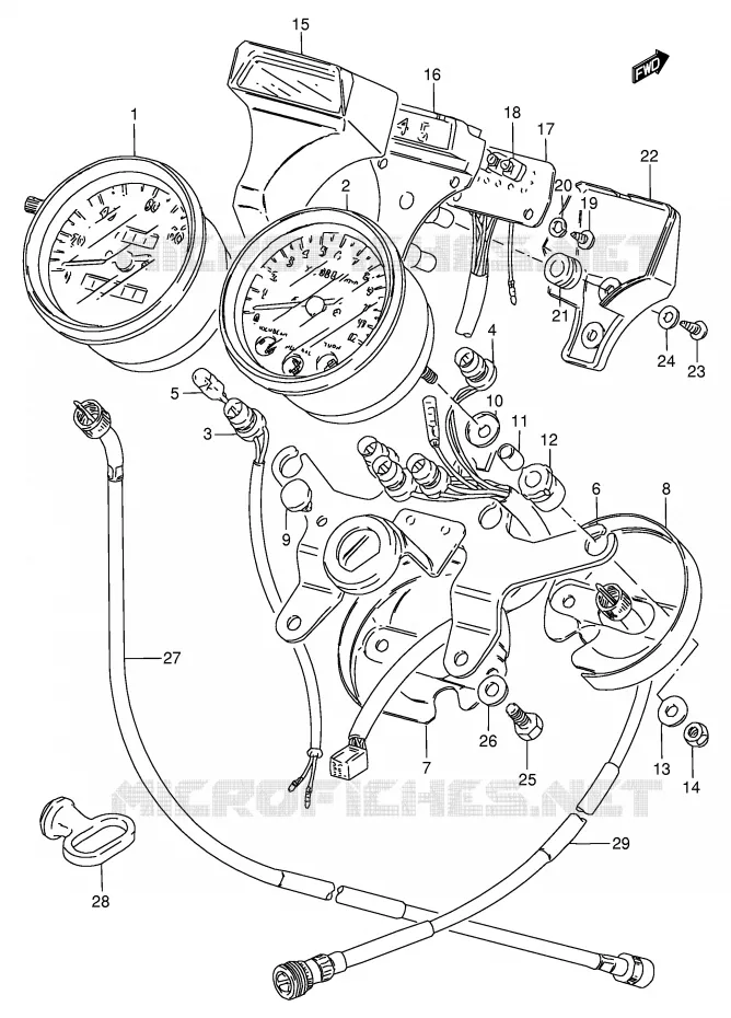 SPEEDOMETER (E30) Suzuki MOTO 125 GN 1982  GN125EZ(E1)