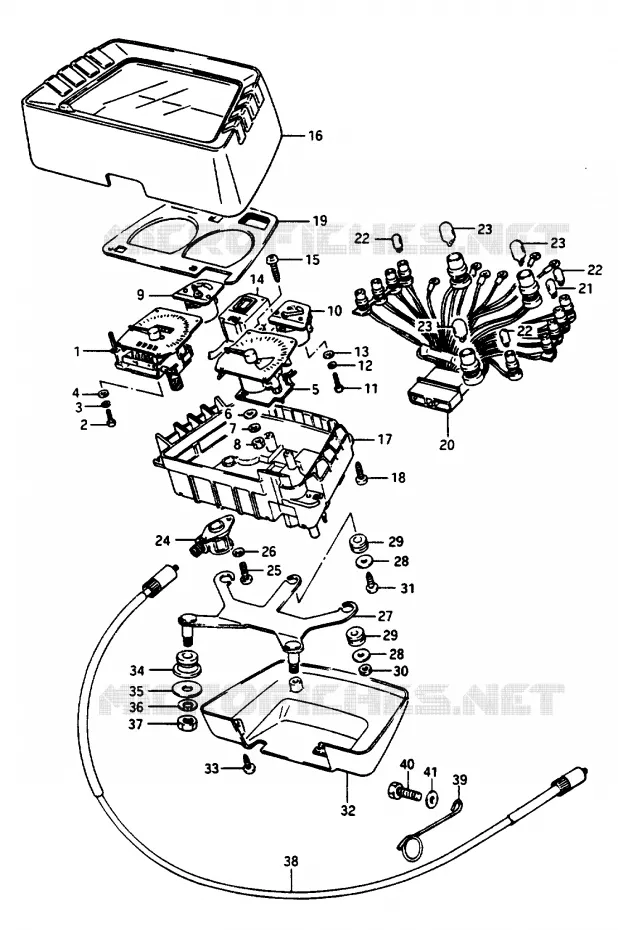 SPEEDOMETER (GSX100EE/EF/EG) Suzuki MOTO 1100 GSX-E 1984  GSX1100EFE(E/F/G)