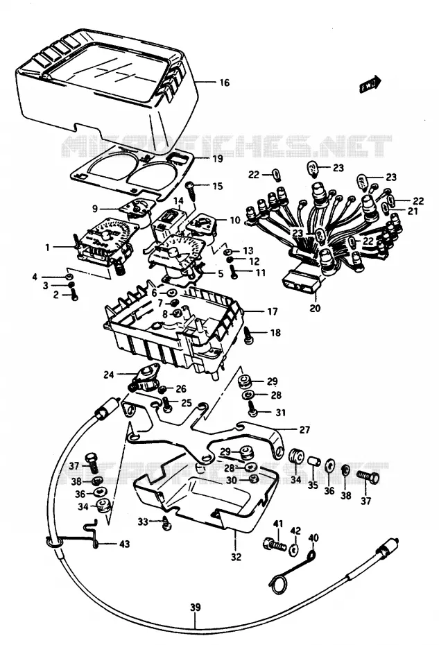 SPEEDOMETER Suzuki MOTO 1100 GSX-E 1985  GSX1100EEF(E/F/G)