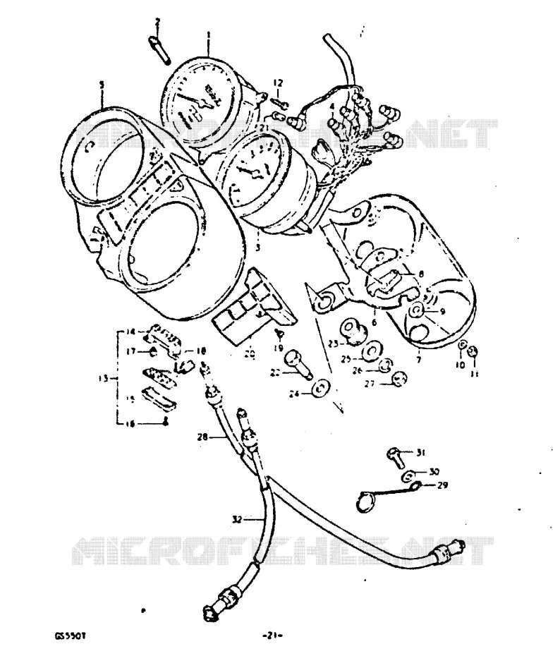 SPEEDOMETER Suzuki MOTO 550 GS 1980  GS550ET(T)