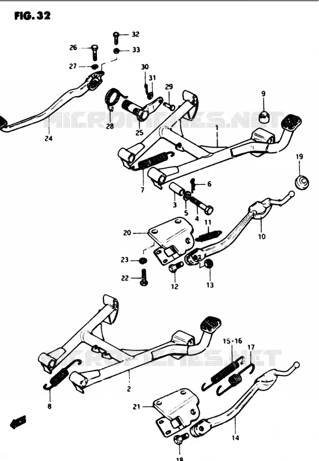 STAND Suzuki MOTO 1100 GS-G 1986  GS1100GG(E/F/G)