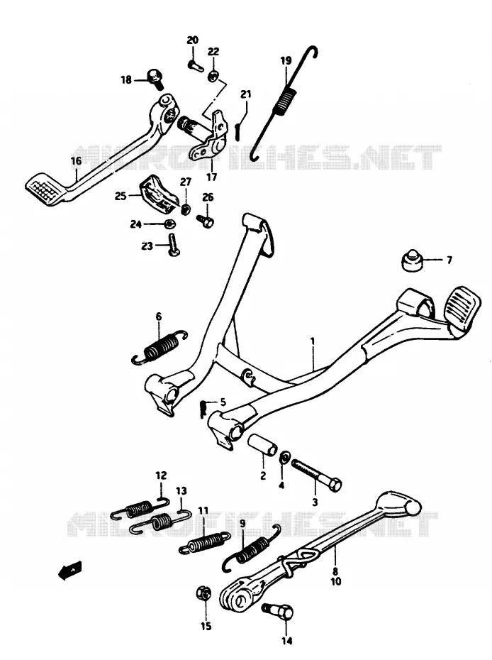 STAND Suzuki MOTO 1150 GS 1986  GS1150EFG(E/F/G)