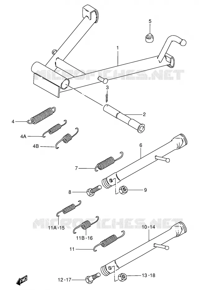STAND Suzuki MOTO 125 GN 1989  GN125K(E1)
