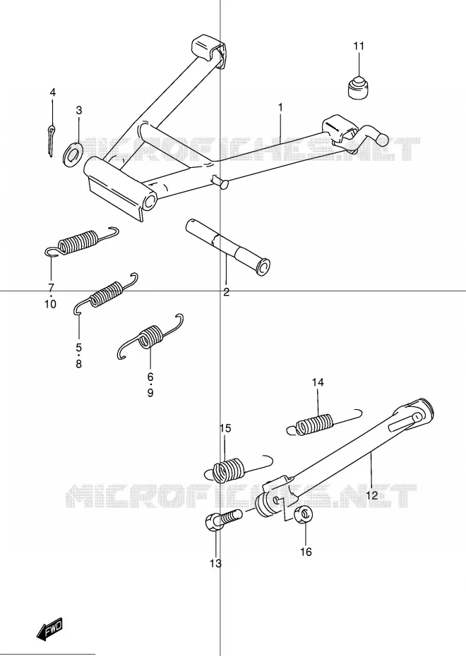 STAND Suzuki MOTO 250 GN 1998  GN250W(E2)