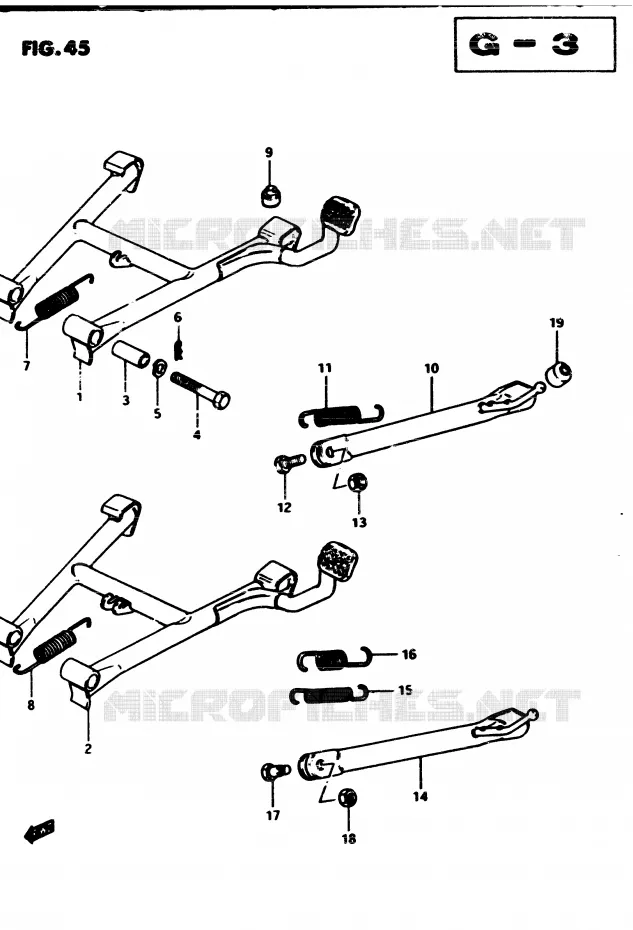 STAND Suzuki MOTO 450 GS 1982  GS4502(2/Z/D)