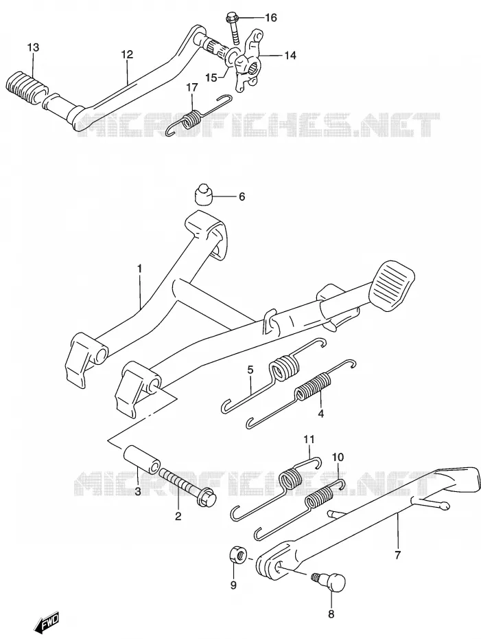 STAND Suzuki MOTO 500 GS-E 2003  GS500HUK3(P19)