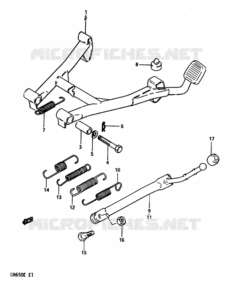 STAND Suzuki MOTO 650 TEMPTER 1983  GR650XD(D/E)