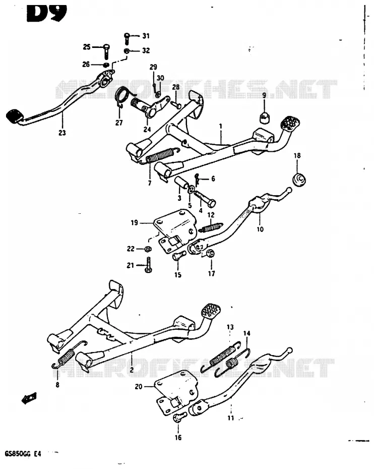 STAND Suzuki MOTO 850 GS 1984  GS850GE(E4)