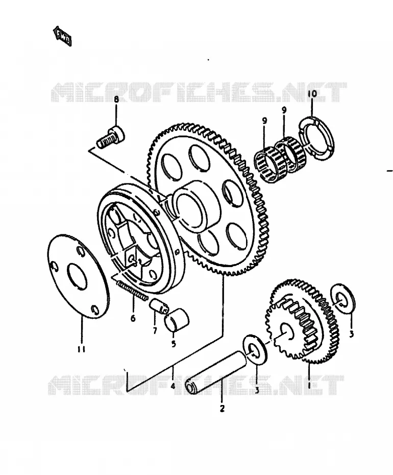 STARTER MOTOR CLUTCH Suzuki MOTO 1000 GS 1978  GS1000C(C/N)