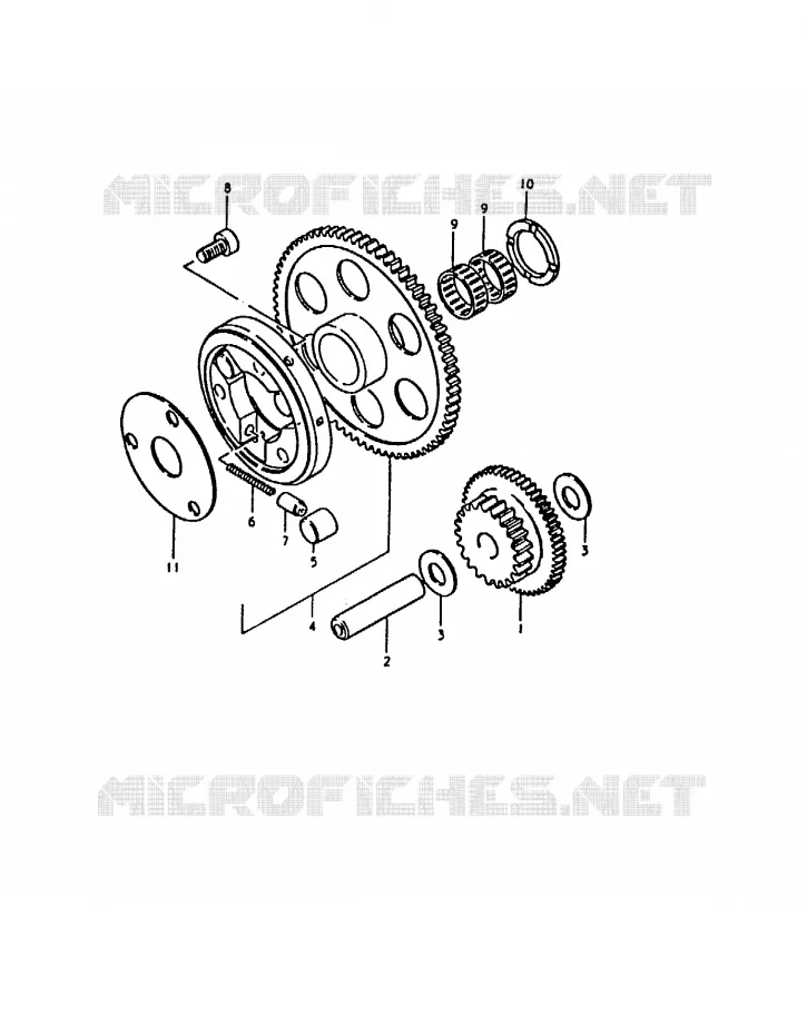 STARTER MOTOR CLUTCH Suzuki MOTO 1000 GS 1980  GS1000T(T)