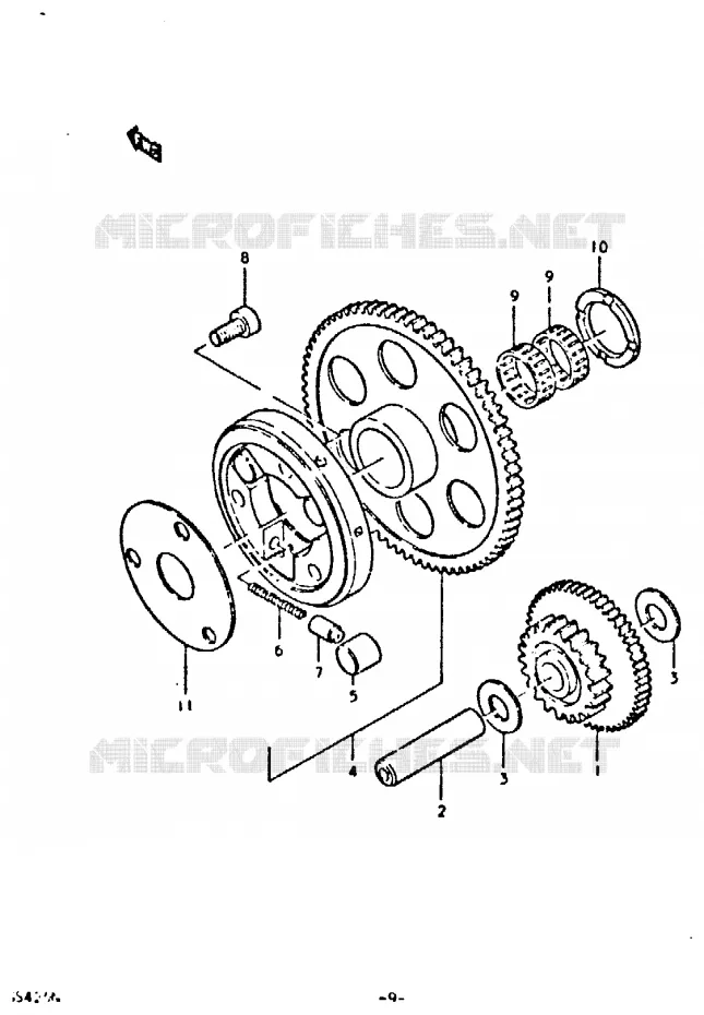 STARTER MOTOR CLUTCH Suzuki MOTO 425 GS 1992  GS425N(N)