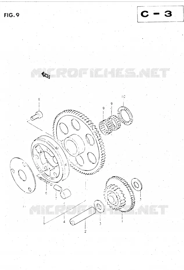 STARTER MOTOR CLUTCH Suzuki MOTO 500 GS-E 1983  GS500ED(Z/D)
