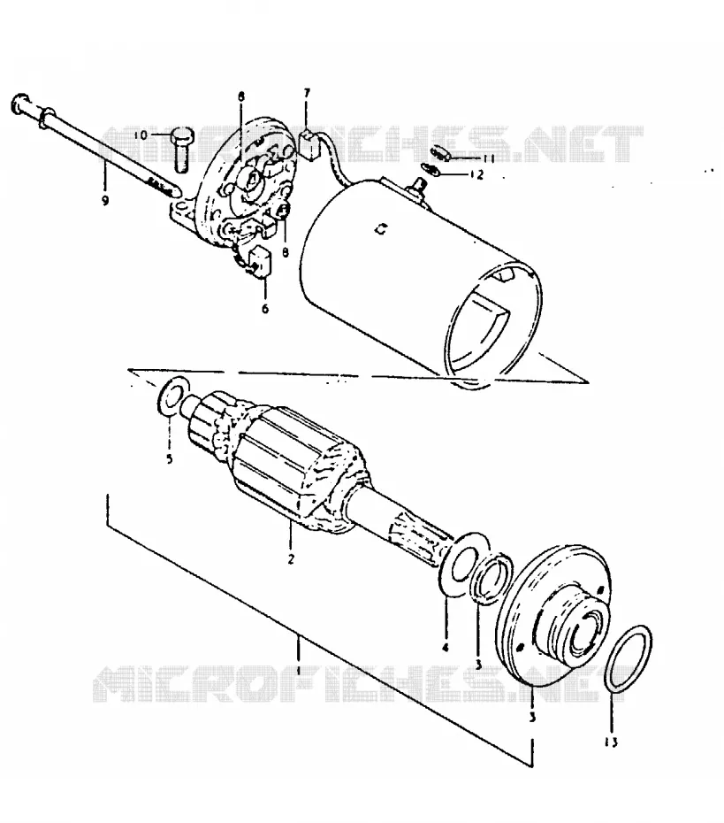 STARTER MOTOR Suzuki MOTO 250 GS 1996  GS250TT(T/X)
