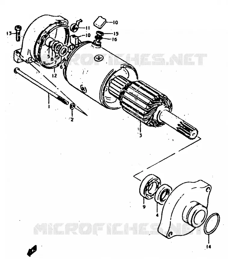 STARTER MOTOR Suzuki MOTO 400 GS 1978  GS400C(C/N)
