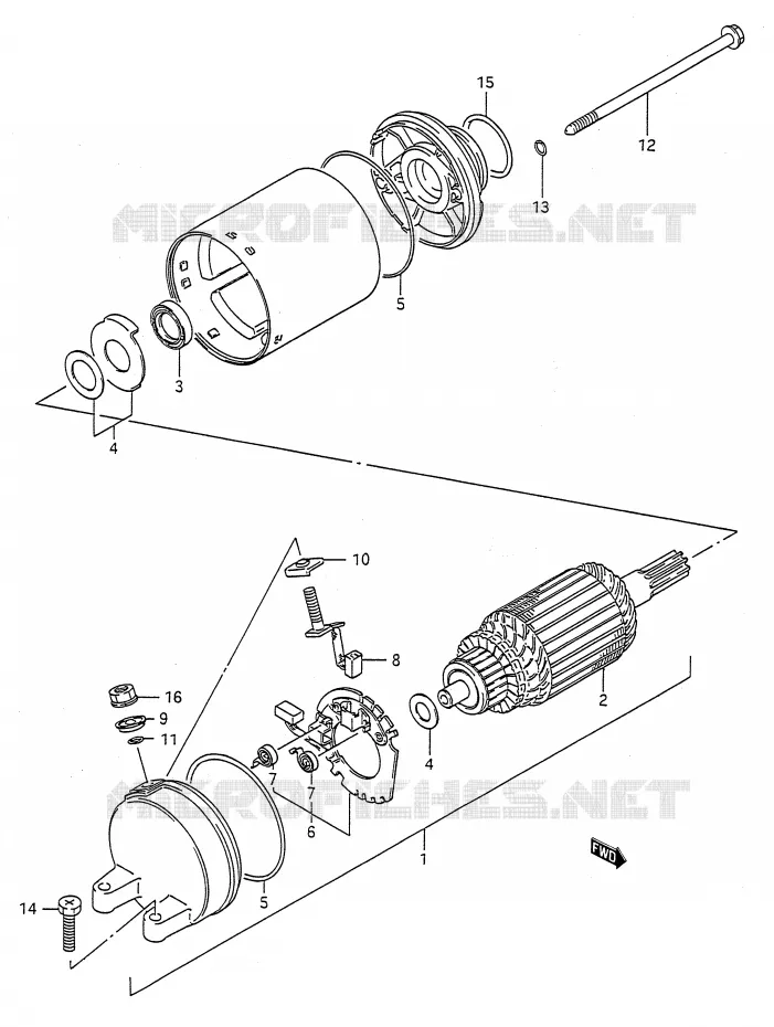 STARTER MOTOR Suzuki MOTO 500 GS-E 1994  GS500ER(E28)