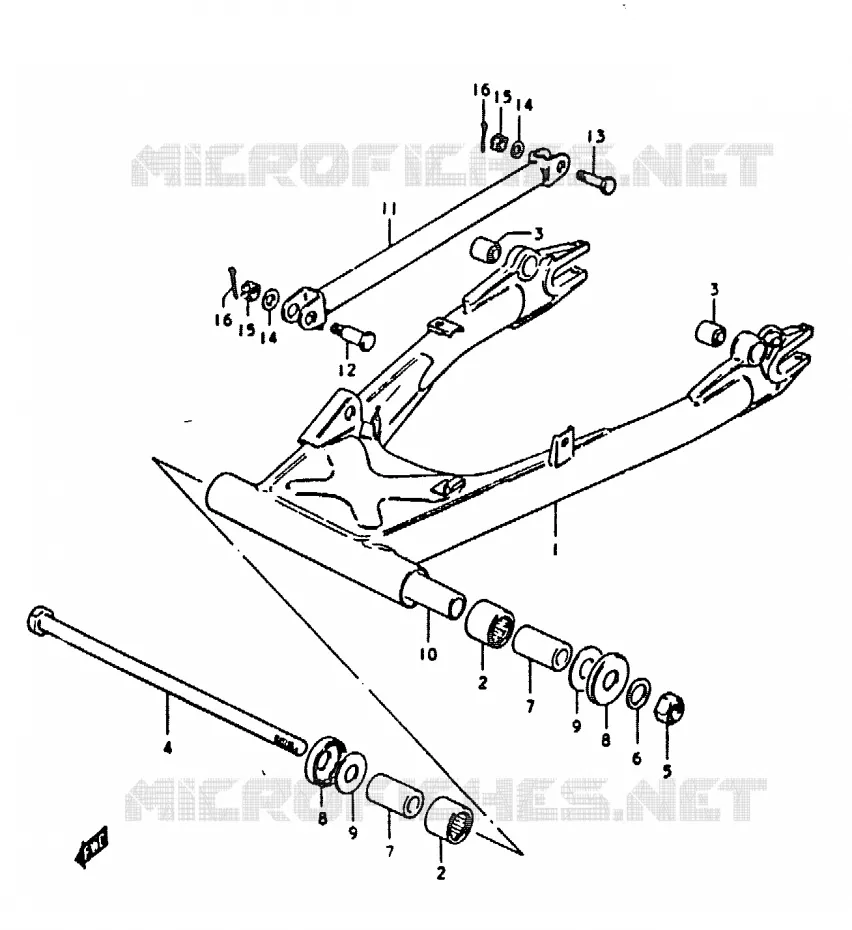 SWINGARM Suzuki MOTO 1000 GS 1979  GS1000EN(C/N)