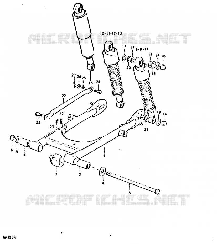 SWINGARM Suzuki MOTO 125 GP 1978  GP125UC(C/N)