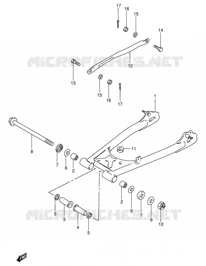 SWINGARM Suzuki MOTO 250 GN 1988  GN250J(E2)