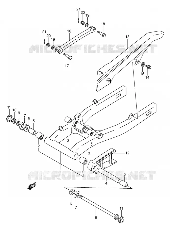 SWINGARM Suzuki MOTO 500 GS-E 1990  GS500EL(E2)