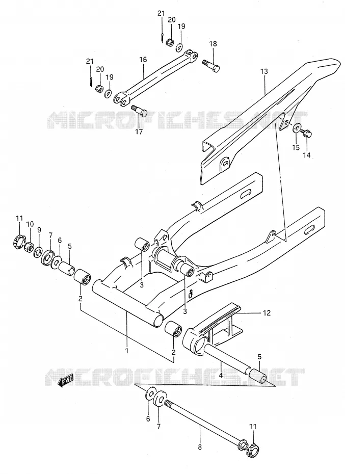 SWINGARM Suzuki MOTO 500 GS-E 1995  GS500ESKS(E28)