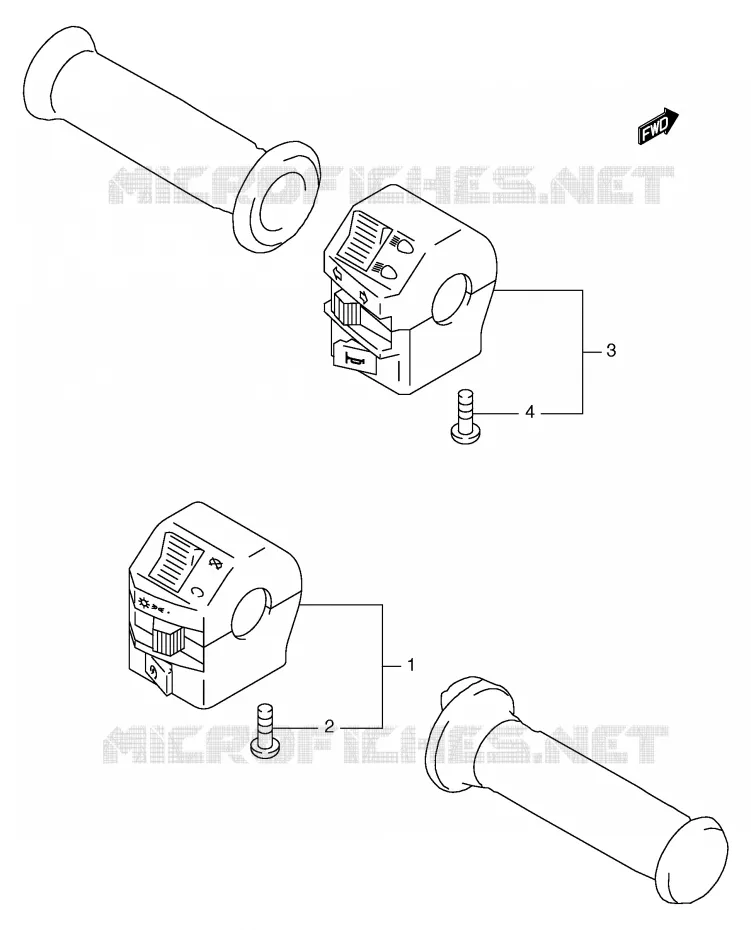 SWITCHES (GS125SX/SY,GS125SUX/SUY) Suzuki MOTO 125 GS 1999  GS125ESX(E71)