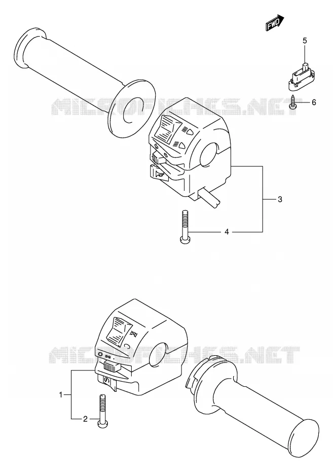 SWITCHES (MODEL Y) Suzuki MOTO 250 GN 1999  GN250X(E2)