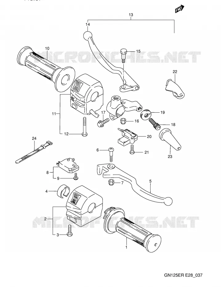 SWITCHES Suzuki MOTO 125 GN 1994  GN125ER(E28)