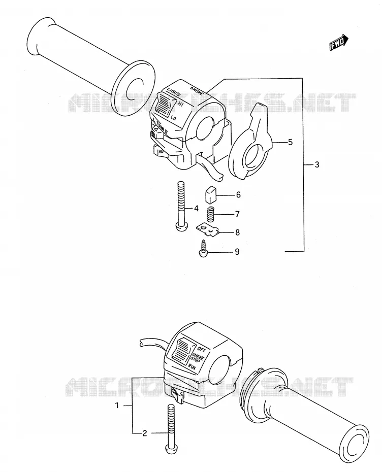 SWITCHES Suzuki MOTO 500 GS-E 1994  GS500ER(E28)