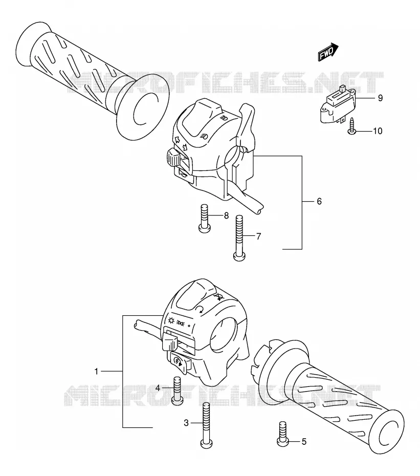 SWITCHES Suzuki MOTO 500 GS-E 2001  GS500K1(E2)
