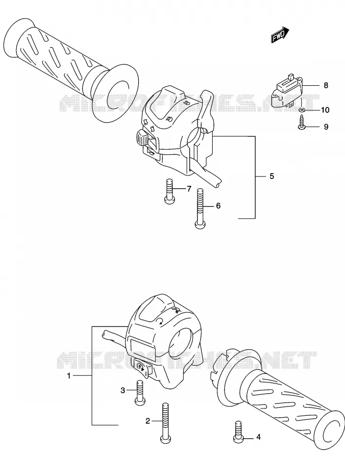 SWITCHES Suzuki MOTO 500 GS-E 2003  GS500HUK3(P19)