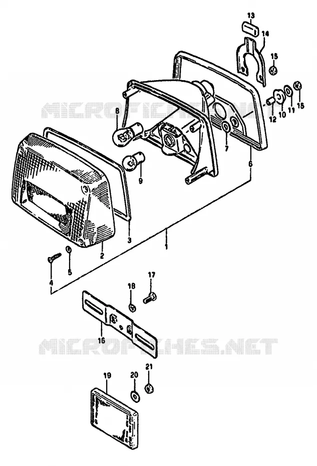 TAIL LIGHT (E17) Suzuki MOTO 550 GS 1981  GS550MX(X/Z)