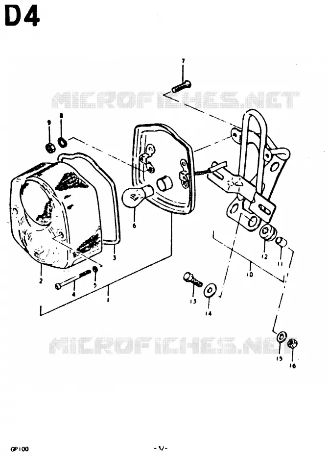 TAIL LIGHT (E2) Suzuki MOTO 100 GP 1978  GP100C(C/N)