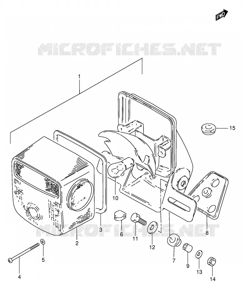 TAIL LIGHT (E22) Suzuki MOTO 250 GN 1991  GN250EM(E2)