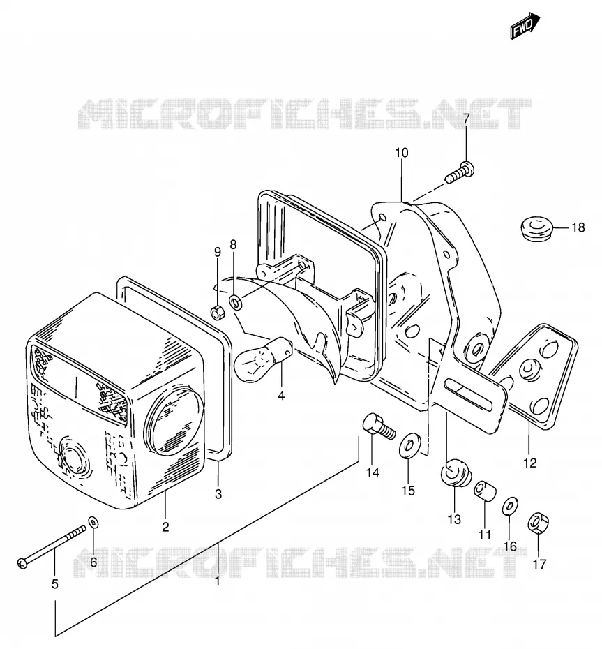 TAIL LIGHT (E25,E39) Suzuki MOTO 250 GN 1994  GN250R(E2)