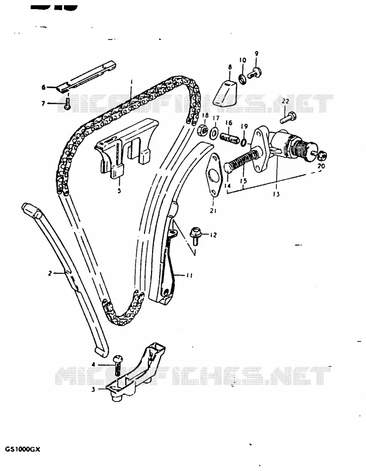 TIMING Suzuki MOTO 1000 GS 1981  GS1000GX(X/T)