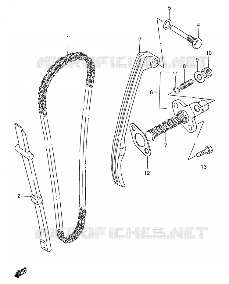 TIMING Suzuki MOTO 125 GN 1994  GN125R(E1)
