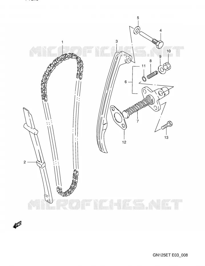 TIMING Suzuki MOTO 125 GN 1996  GN125ET(E3)