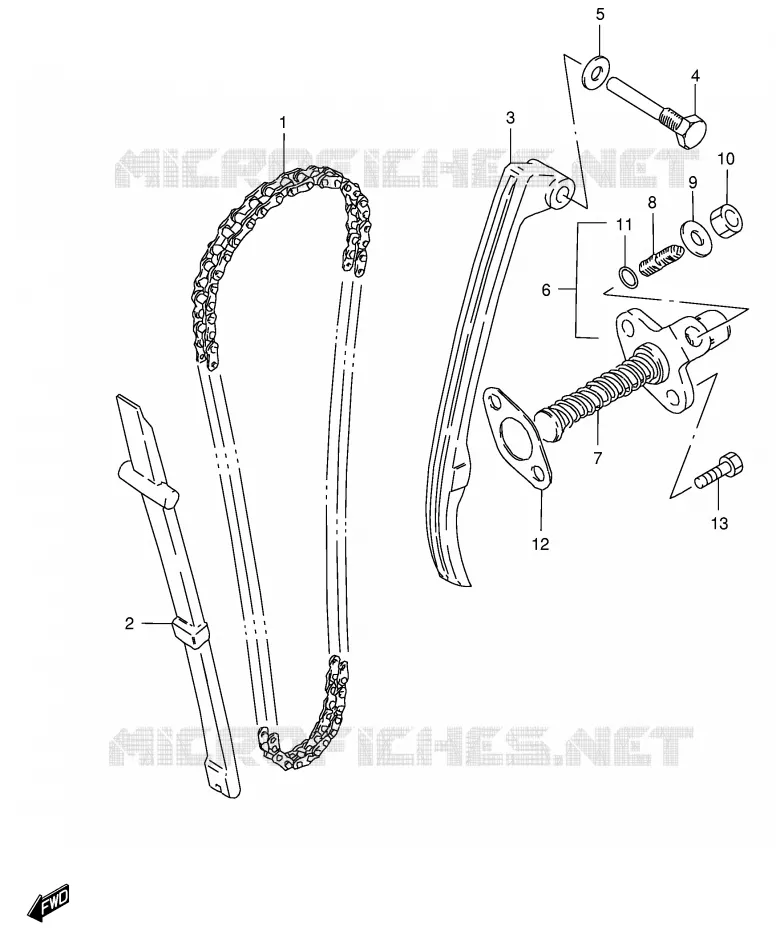 TIMING Suzuki MOTO 125 GS 1994  GS125UR(E1)