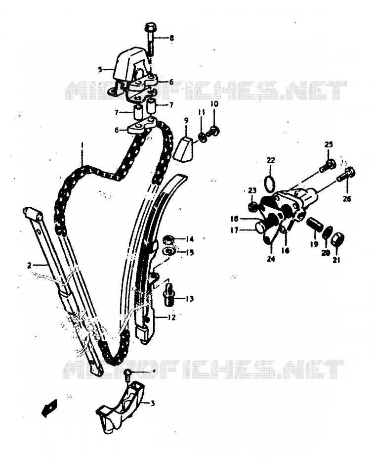TIMING Suzuki MOTO 400 GS 1978  GS400EC(C/N)