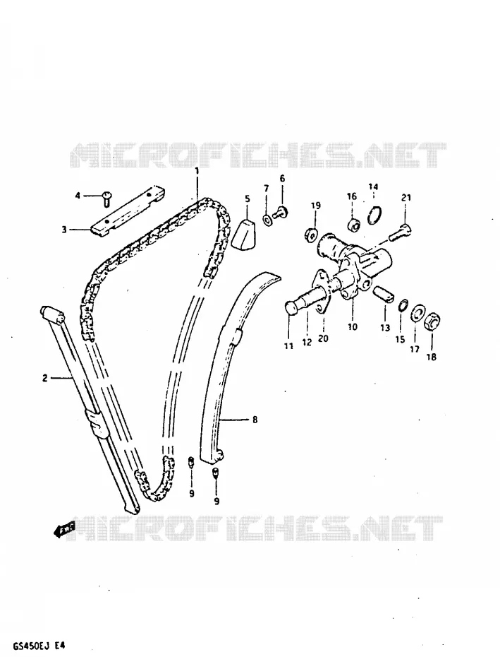 TIMING Suzuki MOTO 450 GS-S 1987  GS450SH(E/F/G/H/J)