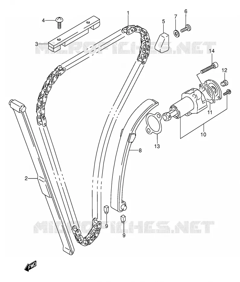 TIMING Suzuki MOTO 500 GS-E 1995  GS500ES(E2)