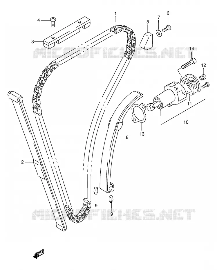 TIMING Suzuki MOTO 500 GS-E 2002  GS500HK2(E2)