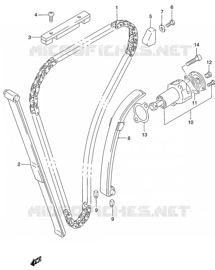 TIMING Suzuki MOTO 500 GS-E 2003  GS500HK3(P19)