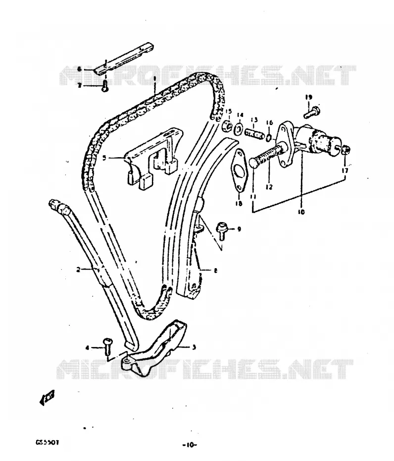 TIMING Suzuki MOTO 550 GS 1980  GS550ET(T)