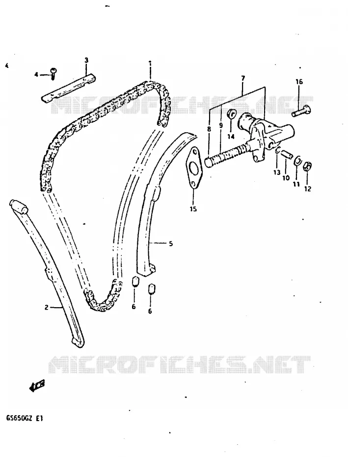 TIMING Suzuki MOTO 650 GS 1999  GS650GX(X/Z)
