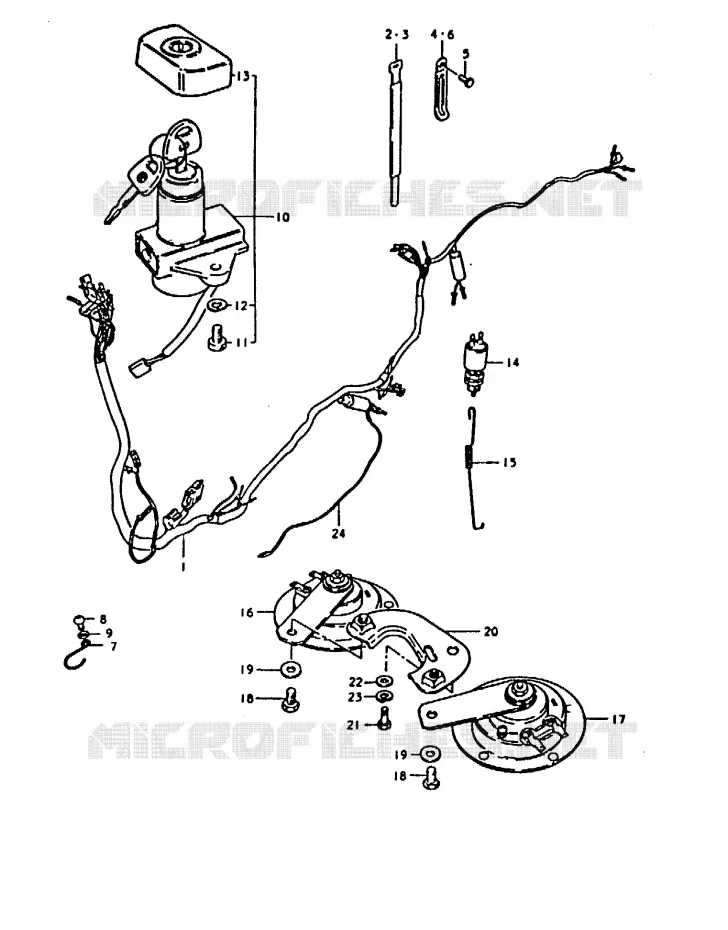 WIRING HARNESS Suzuki MOTO 1000 GS 1980  GS1000T(T)