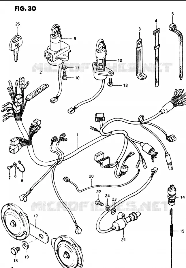 WIRING HARNESS Suzuki MOTO 1100 GS-G 1984  GS1100GE(E/F/G)