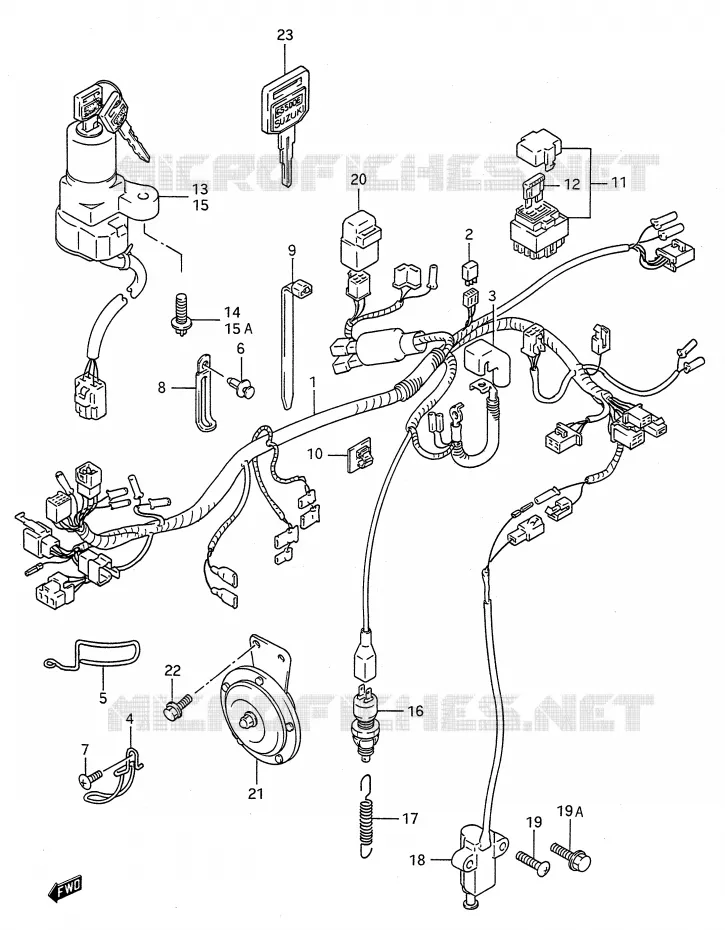 WIRING HARNESS Suzuki MOTO 500 GS-E 1993  GS500EUP(E28)