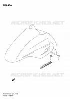 FRONT FENDER (MODEL K9) for Suzuki BURGMAN 400 2010